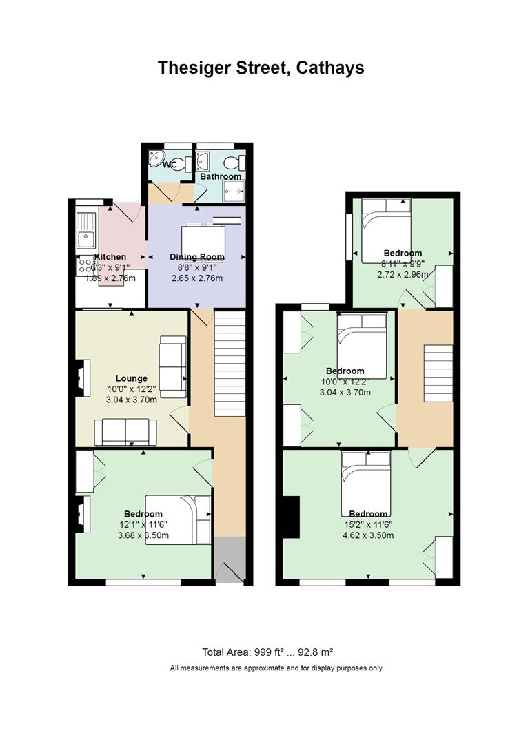 Floorplan for Thesiger Street, Cathays